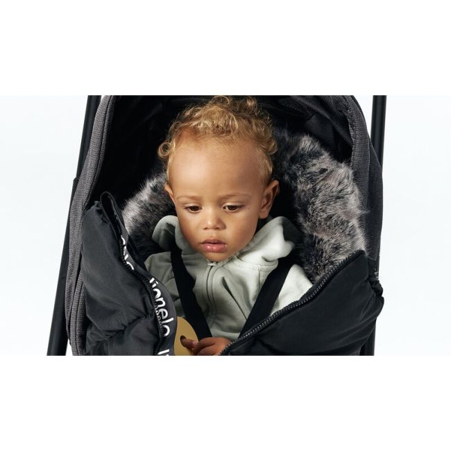 Sac de iarna, Lionelo, Frode, Pentru carucior, 90x45 cm, Impermeabil, Universal, Negru BYNLO-FRODE_BLACK_CARBON