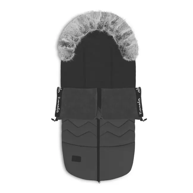 Sac de iarna, Lionelo, Frode, Pentru carucior, 90x45 cm, Impermeabil, Universal, Negru BYNLO-FRODE_BLACK_CARBON