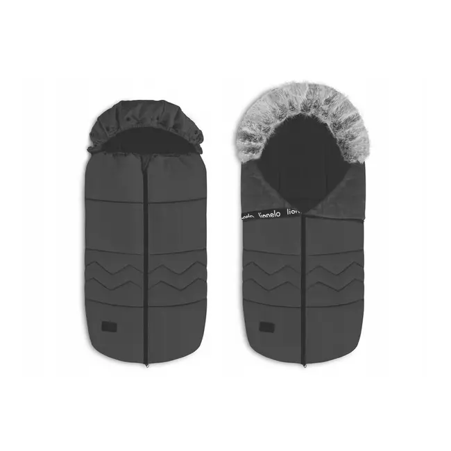 Sac de iarna, Lionelo, Frode, Pentru carucior, 90x45 cm, Impermeabil, Universal, Negru BYNLO-FRODE_BLACK_CARBON