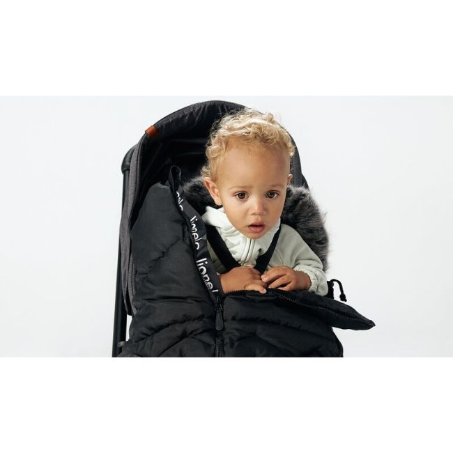 Sac de iarna, Lionelo, Frode, Pentru carucior, 90x45 cm, Impermeabil, Universal, Negru BYNLO-FRODE_BLACK_CARBON
