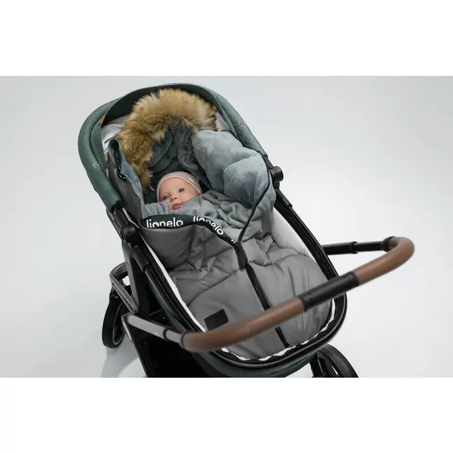 Sac de iarna, Lionelo, Frode, Pentru carucior, 90x45 cm, Impermeabil, Universal, Negru BYNLO-FRODE_BLACK_CARBON