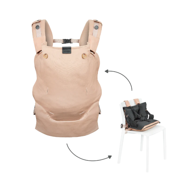 Babymoov - moov & boost sistem de purtare transformabil in booster, creat in colaborare cu medici kinetoterapeuti, bej bbba057005