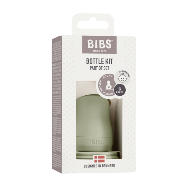 Bibs - kit pentru set complet biberon din sticla anticolici, sage bbb5015250