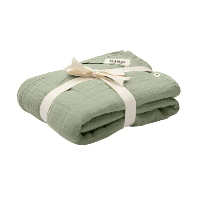 Bibs - muselina swaddle 120x120 cm, sage bbb9402250