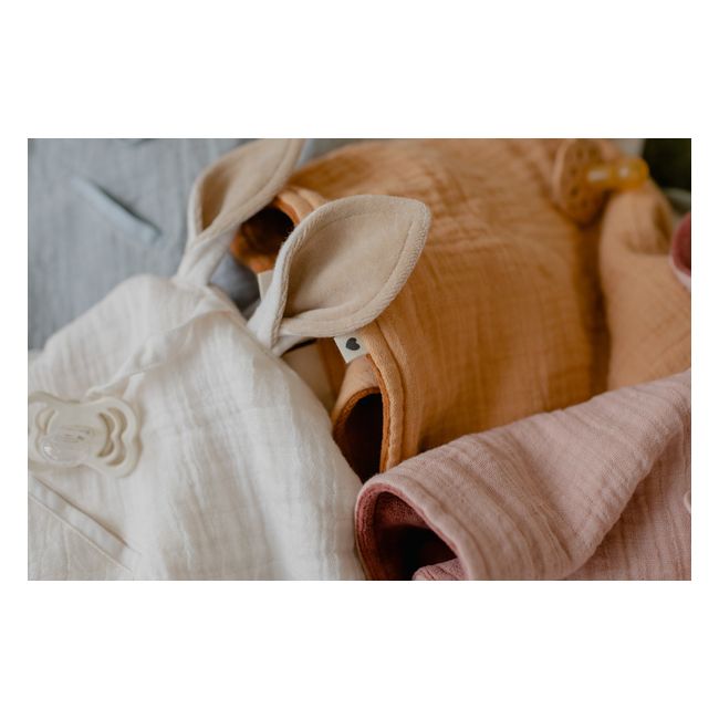 Bibs - paturica cu urechiuse kangaroo, ivory bbb9405216