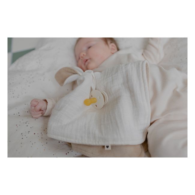 Bibs - paturica cu urechiuse kangaroo, ivory bbb9405216
