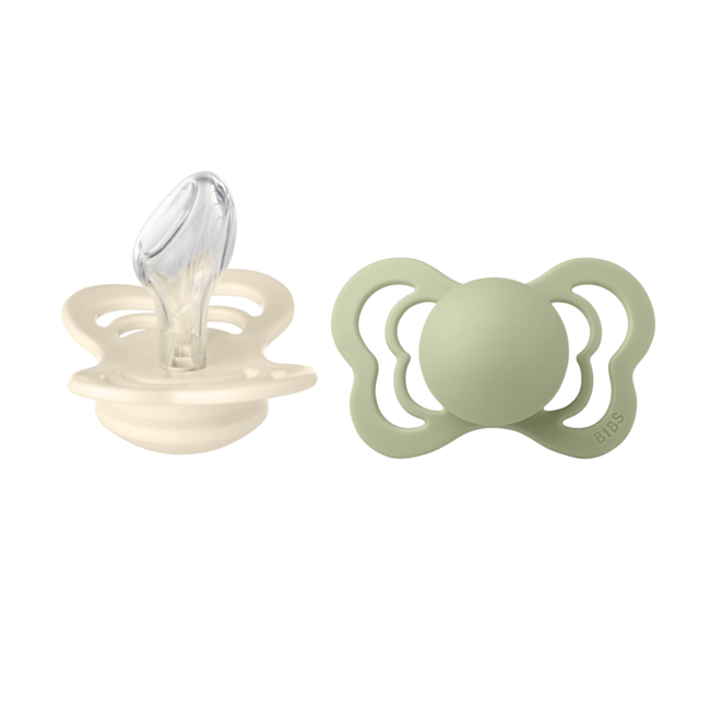 Bibs - set 2 suzete couture silicon, tetina anatomica, 6 luni + bbbsetcouturelatexanatomic1