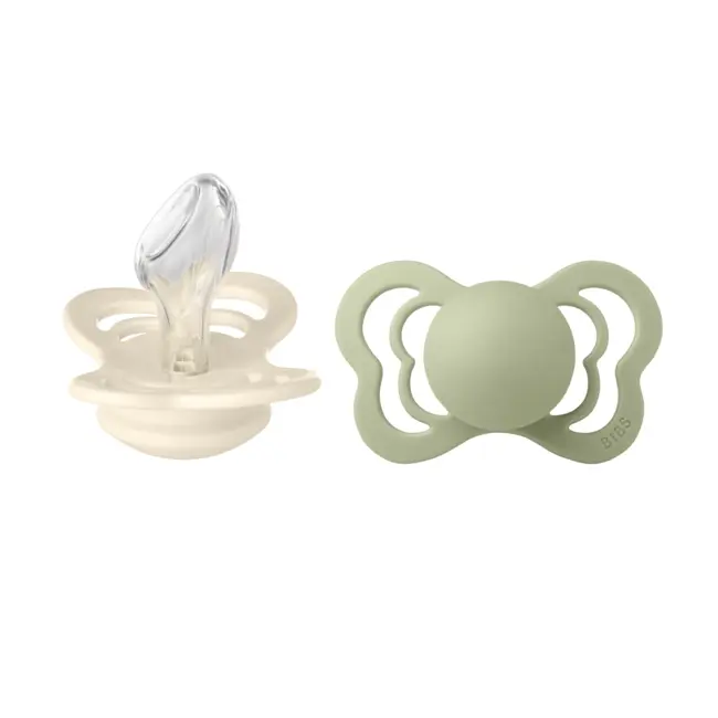 Bibs - set 2 suzete couture silicon, tetina anatomica, 6 luni + bbbsetcouturelatexanatomic1