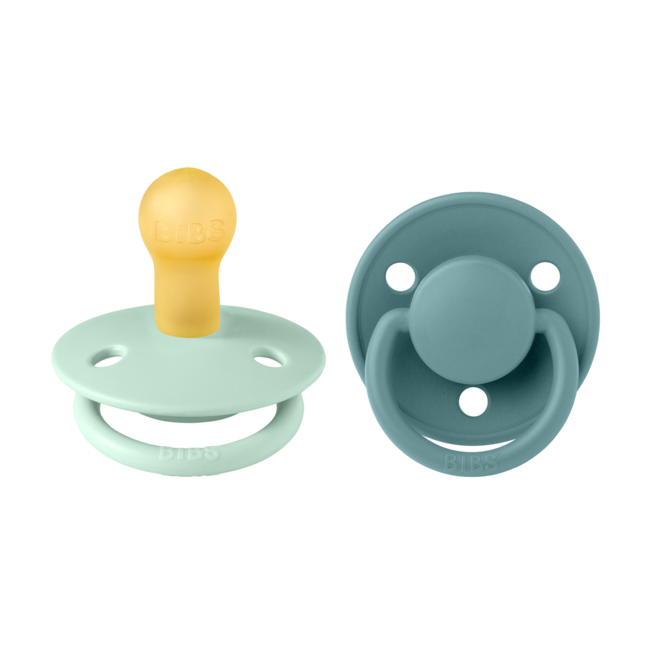 Bibs - set 2 suzete de lux latex, tetina rotunda, 0 luni + bbbsetdeluxlatex1