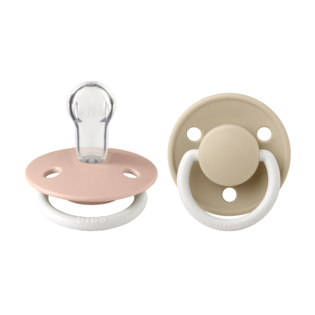 Bibs - set 2 suzete fosforescente de lux glow silicon, tetina rotunda, marime universala bbbsetdeluxsilglowuniv