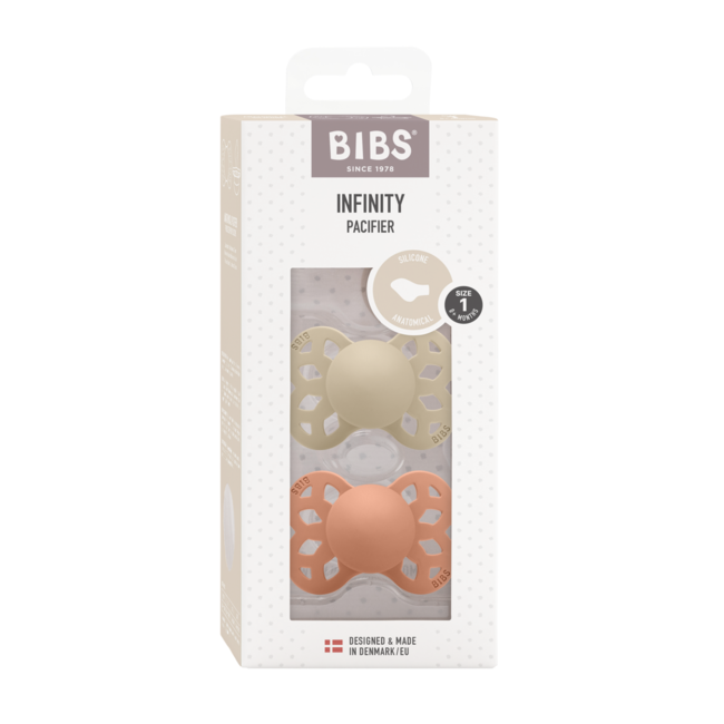 Bibs - set 2 suzete infinity silicon, tetina anatomica, 0 luni + bbbsetsiliconanatomic1