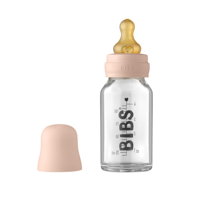 Bibs - set complet biberon din sticla anticolici, 110 ml, blush bbb5013244