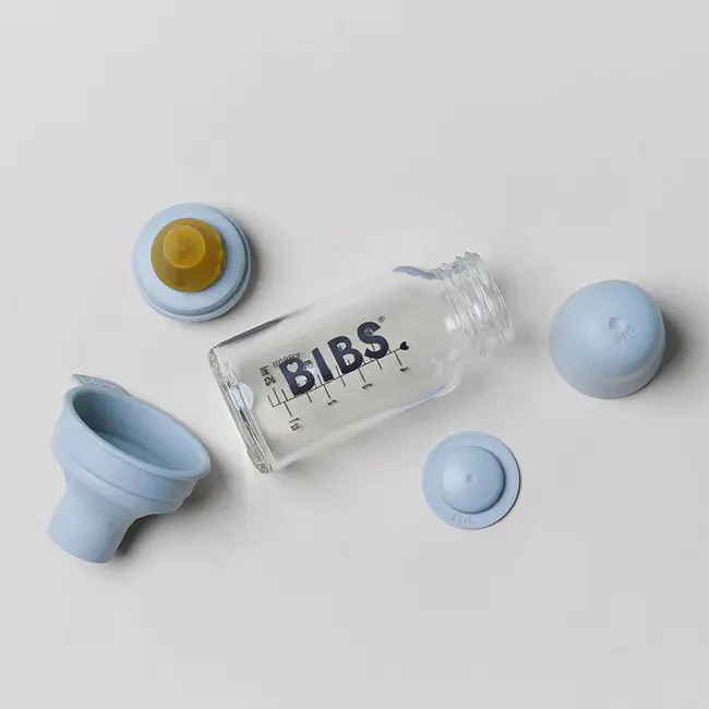 Bibs - set complet biberon din sticla anticolici, 110 ml, iron bbb5013221