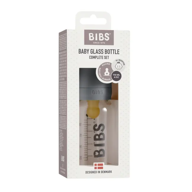 Bibs - set complet biberon din sticla anticolici, 110 ml, iron bbb5013221