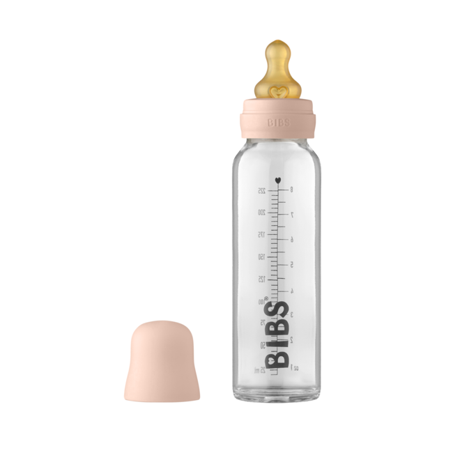 Bibs - set complet biberon din sticla anticolici, 225 ml, blush bbb5014244