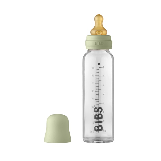 Bibs - set complet biberon din sticla anticolici, 225 ml, sage bbb5014250