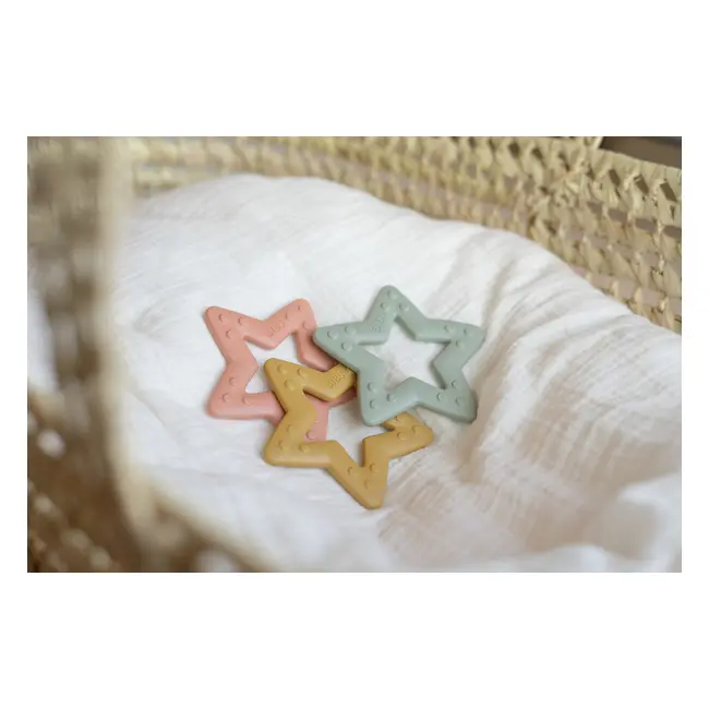 Bibs- jucarie de dentitie in forma de steluta, ivory bbb3000216