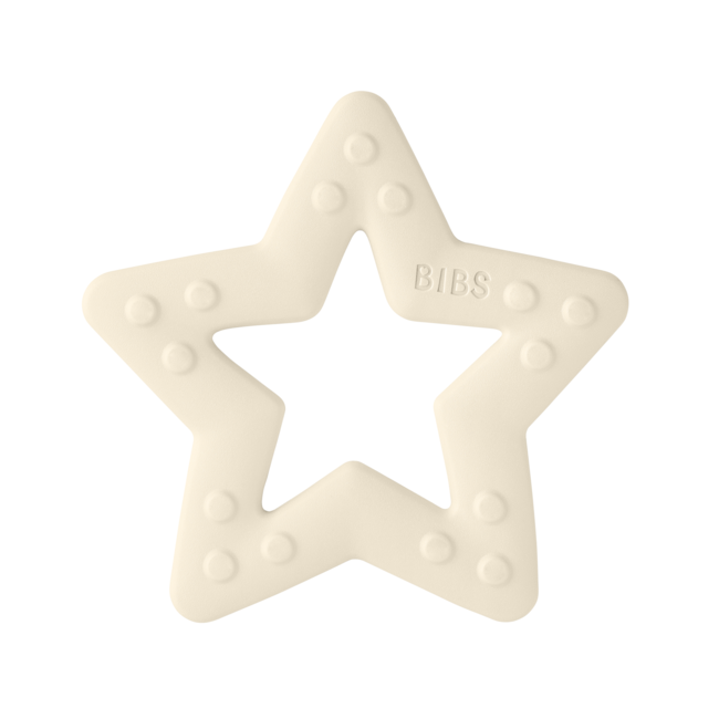 Bibs- jucarie de dentitie in forma de steluta, ivory bbb3000216
