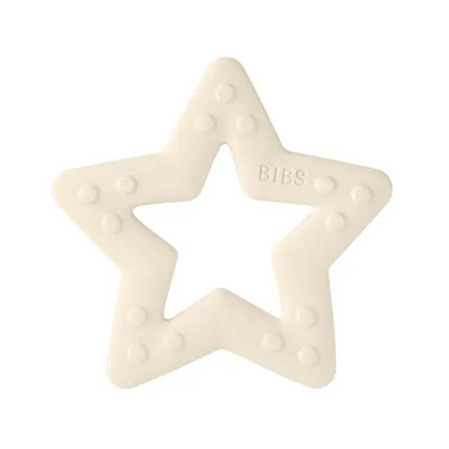 Bibs- jucarie de dentitie in forma de steluta, ivory bbb3000216