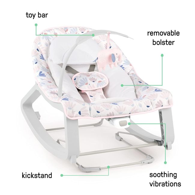 Ingenuity - leagan si balansoar pink cozy 3 in 1 pink bbb12909