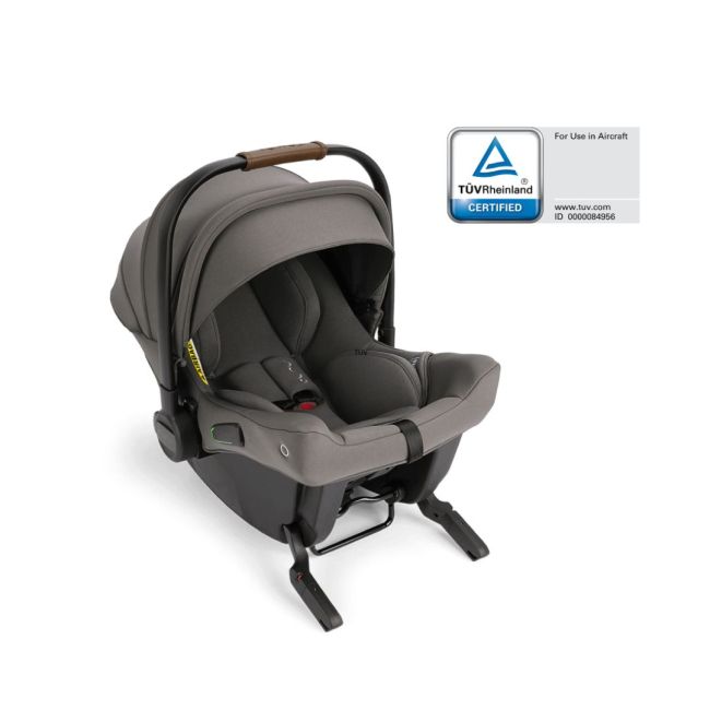 Nuna - scoica auto cu isofix integrat pipa urbn granite, nastere - 75 cm, testata inclusiv la impact lateral, conform ece r129 si testata adac bbbcf15602grngl
