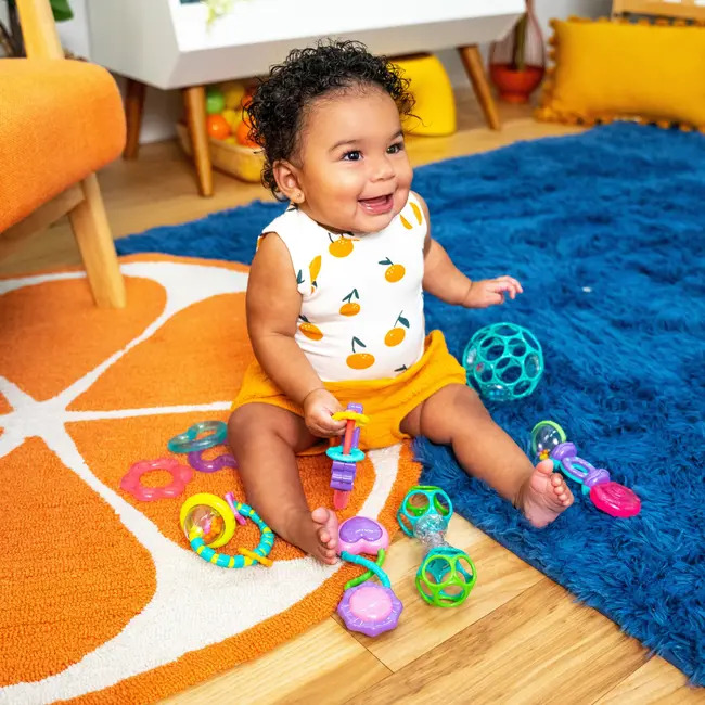 bright starts - set cadou 9 buc jucarii zornaitoare si dentitie &ldquo;everything nice&rdquo; bbb13081