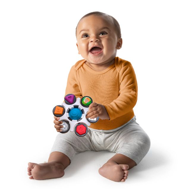 Baby einstein  - jucarie senzoriala curiosity clutch twist & pop rattle teether bbb12491
