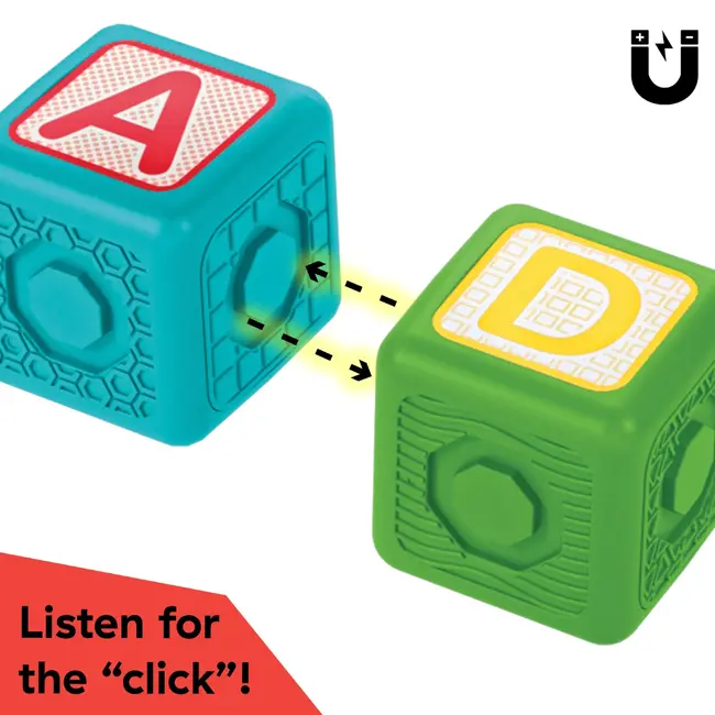 Baby einstein - blocuri magnetice de activitati, "bridge & learn" din 15 piese bbb12818