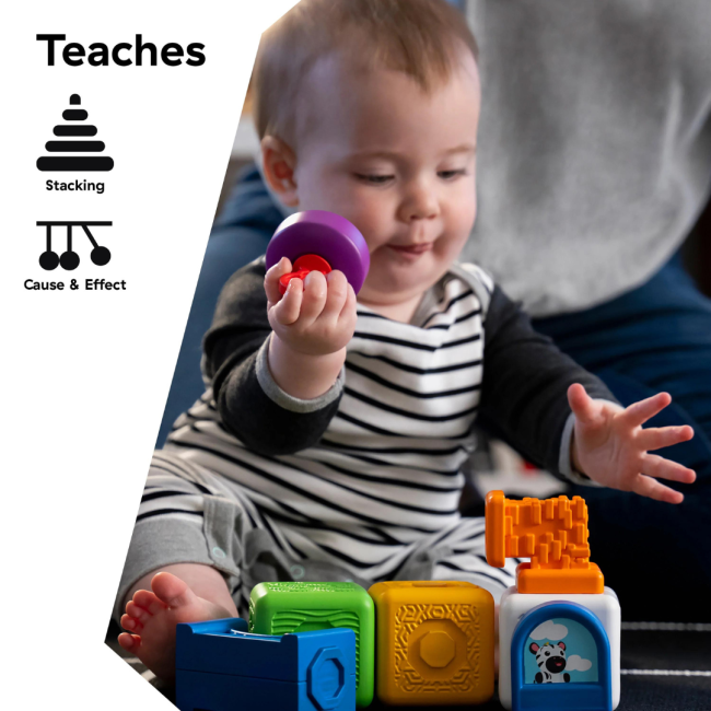 Baby einstein - blocuri magnetice de activitati, "bridge & learn" din 15 piese bbb12818