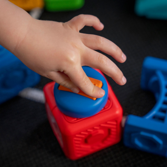 Baby einstein - blocuri magnetice de activitati, "bridge & learn" din 15 piese bbb12818