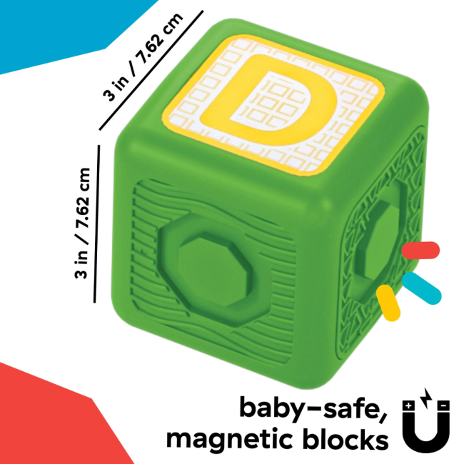Baby einstein - blocuri magnetice de activitati, "bridge & learn" din 15 piese bbb12818