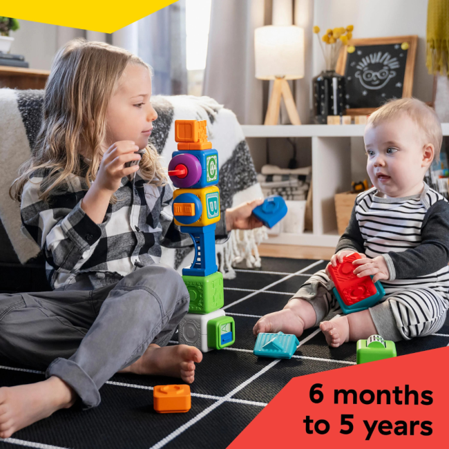 Baby einstein - blocuri magnetice de activitati, "bridge & learn" din 15 piese bbb12818
