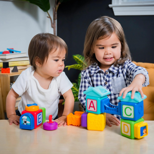 Baby einstein - blocuri magnetice de activitati, "bridge & learn" din 15 piese bbb12818