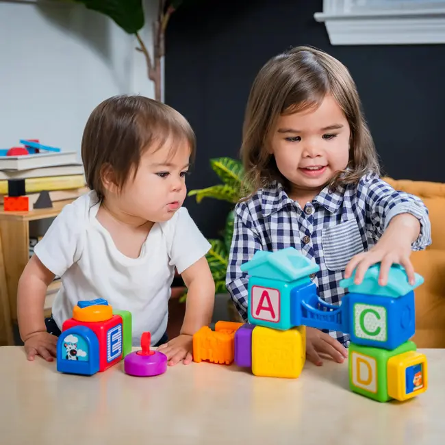 Baby einstein - blocuri magnetice de activitati, "bridge & learn" din 15 piese bbb12818