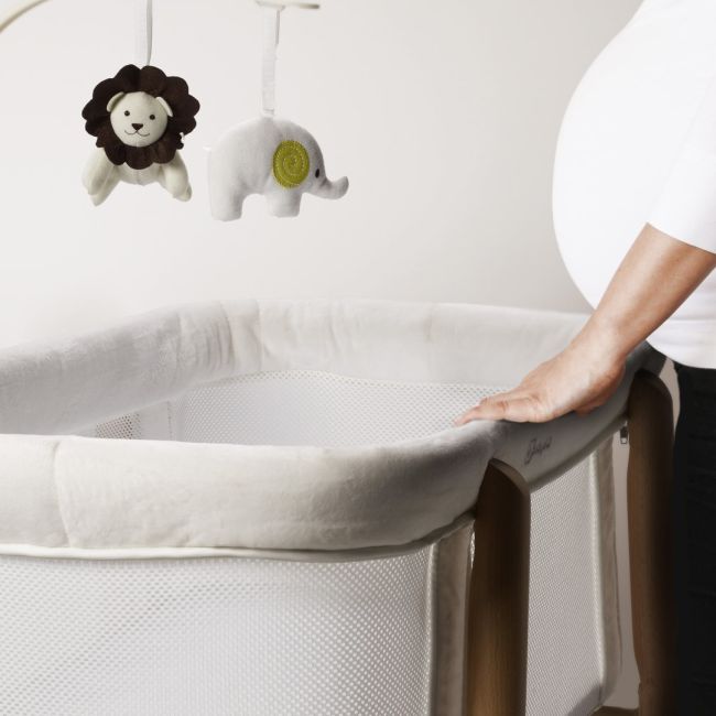 Babygo - patut cu cadru din lemn si bara de jucarii sleepgood mesh bbbbgo-4352