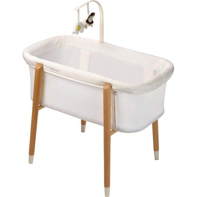 Babygo - patut cu cadru din lemn si bara de jucarii sleepgood mesh bbbbgo-4352