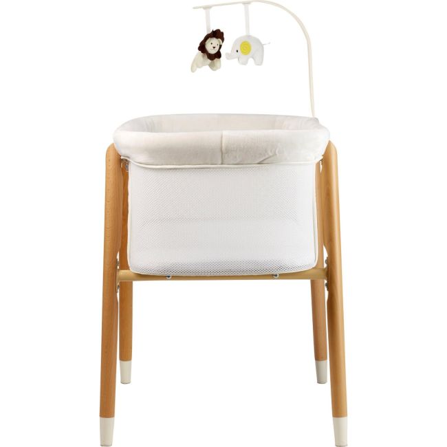 Babygo - patut cu cadru din lemn si bara de jucarii sleepgood mesh bbbbgo-4352