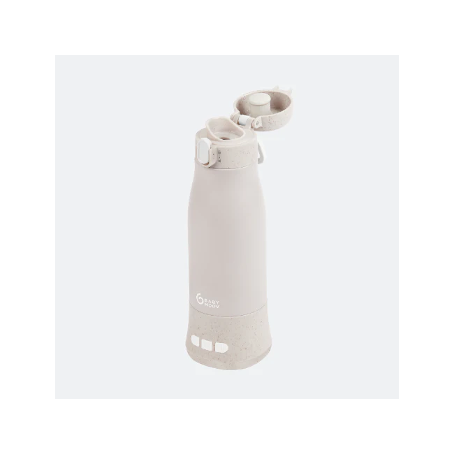 Babymoov - moov & feed incalzitor de biberoane portabil si reincarcabil, mineral beige bbba002103