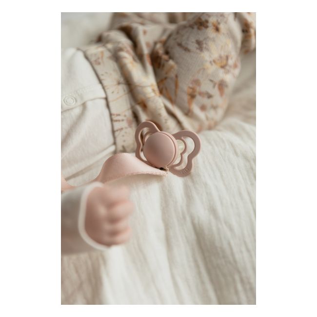 Bibs - lantisor clip ribbon pentru suzeta, blush bbb9409244
