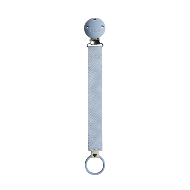 Bibs - lantisor clip ribbon pentru suzeta, dusty blue bbb9409314