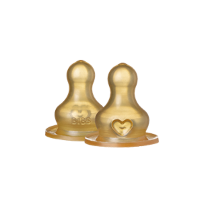 Bibs - set 2 tetine pentru biberon, latex, cu flux rapid bbb5000070