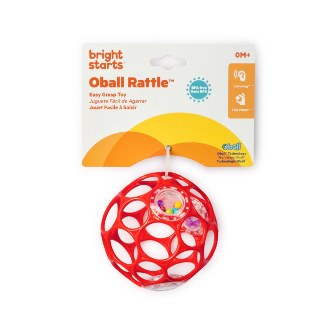 Bright starts - jucarie zornaitoare oball easy grasp, diverse culori bbb11483