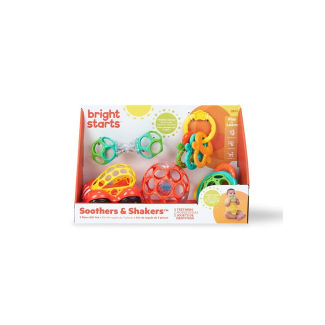 Bright starts - set cadou cu 5 jucarii soothers & shakers bbb16677