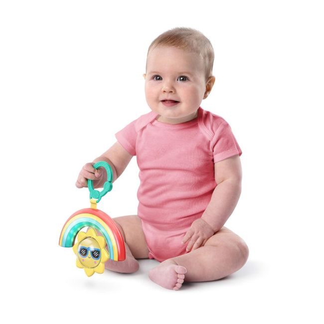 Bright starts - zornaitoare cu sunete si lumini sun shaker shake & glow bbb12592