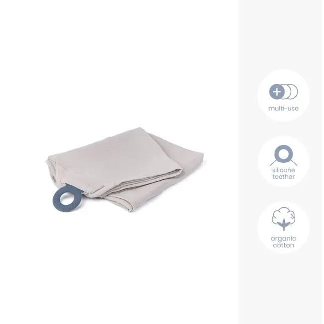 Doomoo - esarfa pentru alaptat multifunctionala din bumbac organic mom&rsquo;n play almond bbb37001027