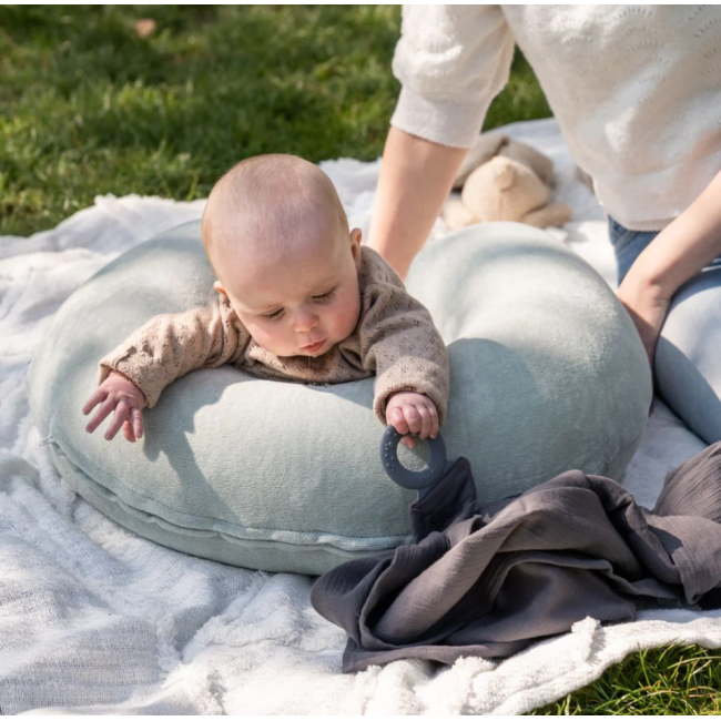 Doomoo - esarfa pentru alaptat multifunctionala din bumbac organic mom’n play grey bbb37001021