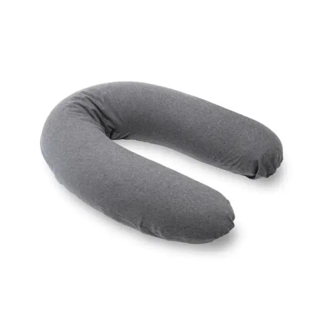 Doomoo - perna mare pentru gravide si bebelusi 3 in 1, bumbac organic buddy chine anthracite bbbb12