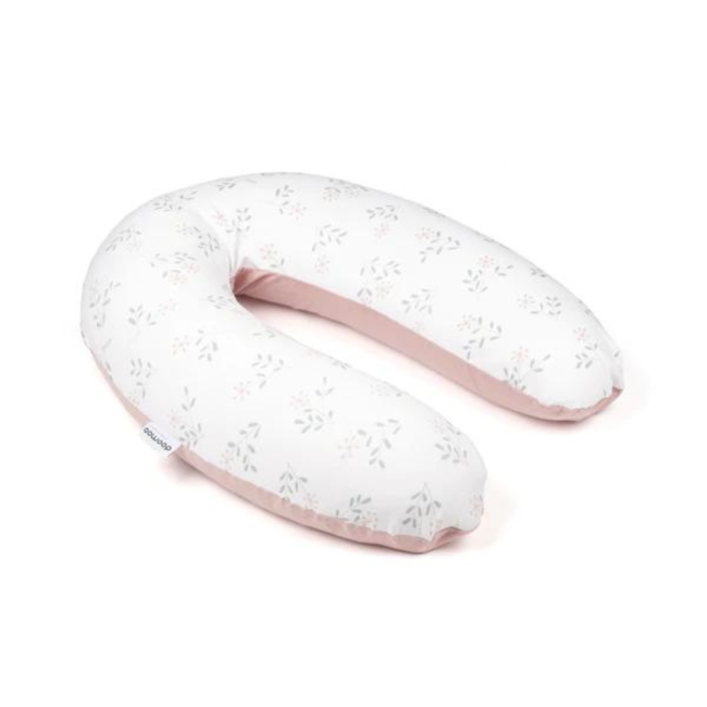 Doomoo - perna mare pentru gravide si bebelusi 3 in 1, bumbac organic buddy spring pink bbbb25
