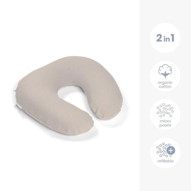 Doomoo - perna pentru alaptat 2 in 1 softy tetra jersay sand bbbs83