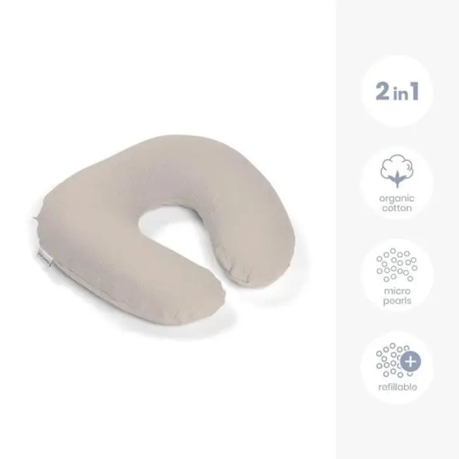 Doomoo - perna pentru alaptat 2 in 1 softy tetra jersay sand bbbs83